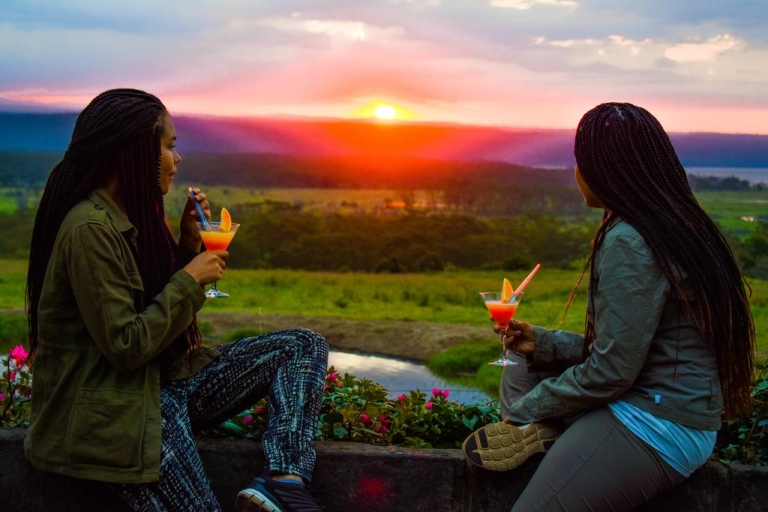 Beautiful sunset watching at Lake Nakuru Lodge.