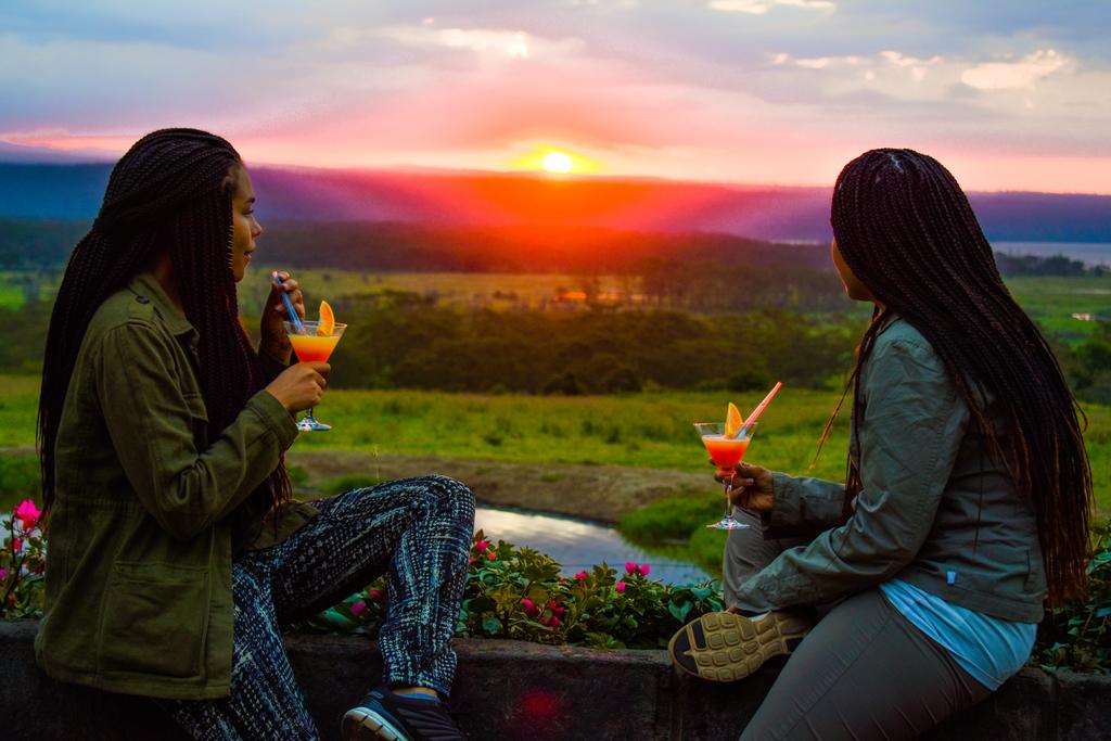 Beautiful sunset watching at Lake Nakuru Lodge.